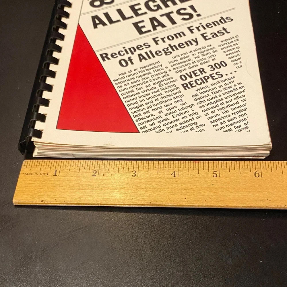 Allegheny Eats 1987 community Recipe Book